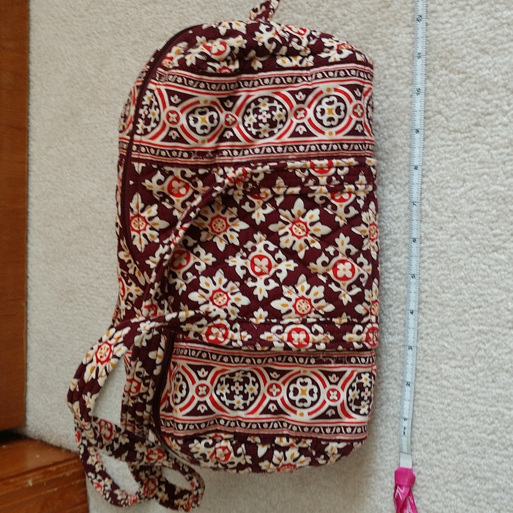 VB shoulder bag. Brown/orange pattern